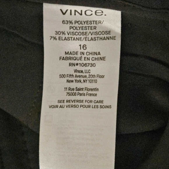 VINCE WIDE LEG BELTED CULOTTE WOMEN'S PLUS SIZE 16 - Picture 14 of 14